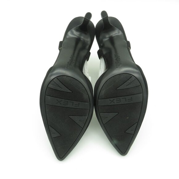 LifeStride Black Pointed Toe Kitten Heel Shoes Elastic Bands Size 6 NEW - Picture 7 of 7